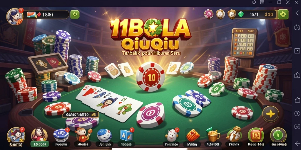 Screenshot utama menampilkan gameplay seru dalam 11BOLA.