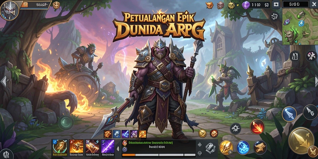 Screenshot gameplay dari 666F menunjukkan pertarungan epik dalam dunia yang menakjubkan.