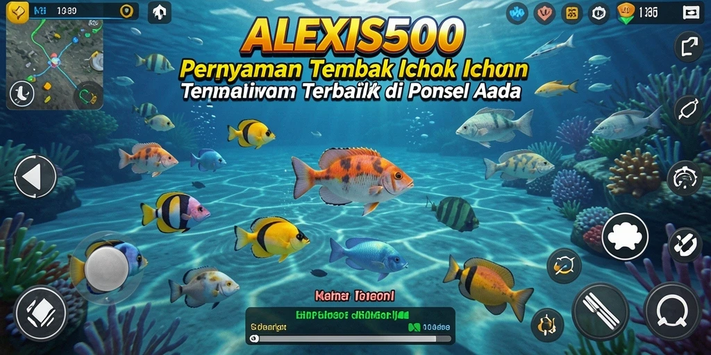 Menampilkan serunya gameplay Tembak Ikan ALEXIS500.