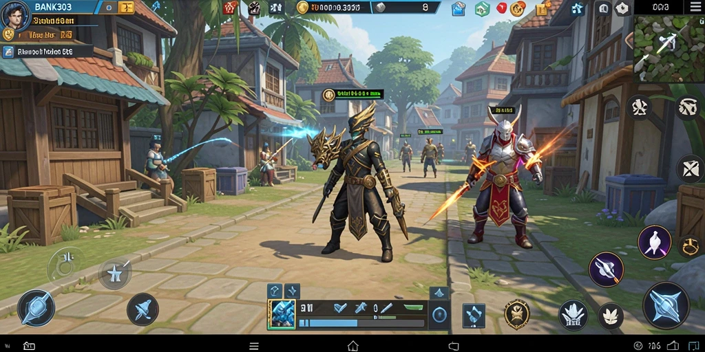 Screenshot dari BANK303 menampilkan gameplay menarik dalam strategi SLG.