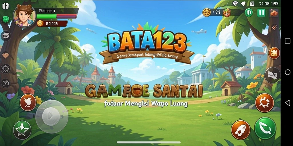 Screenshot gameplay BATA123 menunjukkan karakter lucu dan grafik cerah.