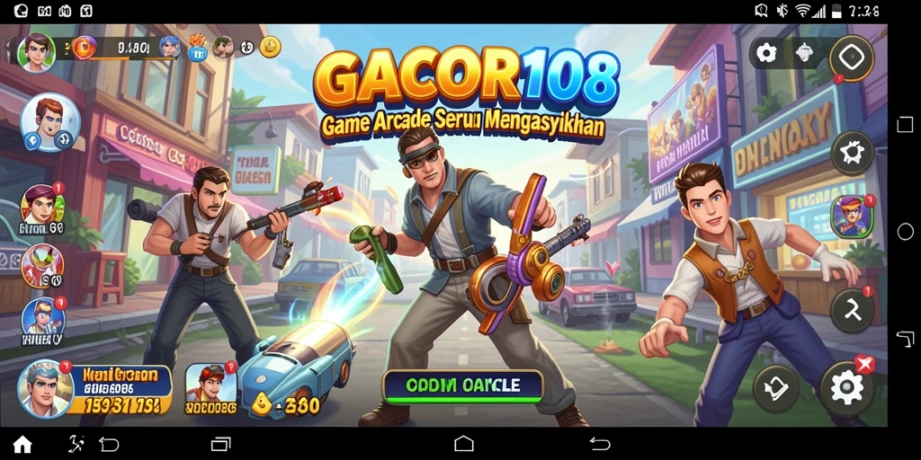 Screenshot GACOR108 menunjukkan aksi permainan Arcade yang dinamis dan menantang.