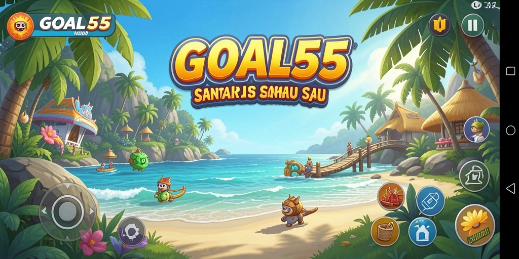 Tampilan gameplay seru dan menarik dari GOAL55.