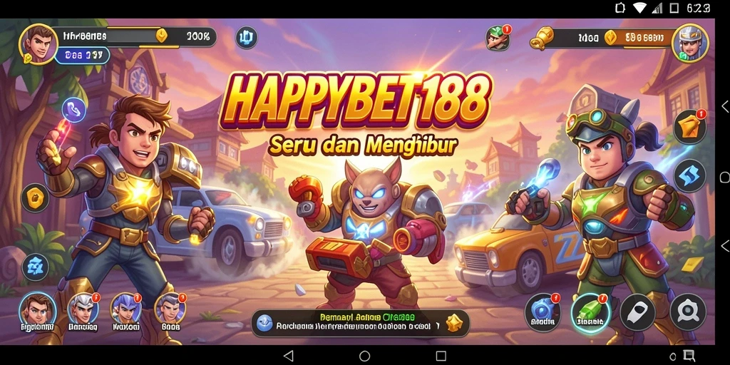 Tampilan gameplay <strong>HAPPYBET188</strong> yang seru dan interaktif dalam permainan Arcade.