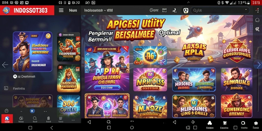 Tampilan antarmuka INDOSLOT303 yang sederhana dan intuitif.