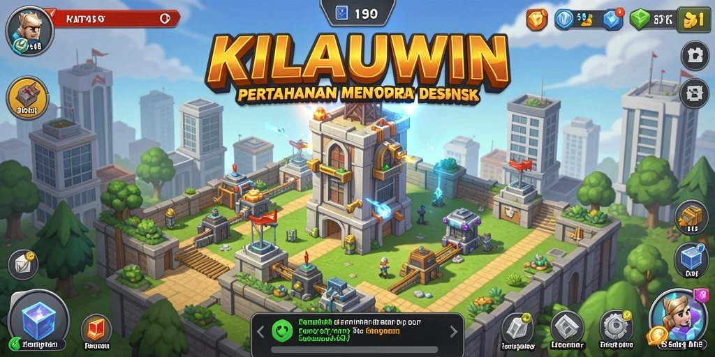 Gameplay menawan KILAUWIN dengan pertahanan menara yang strategis.