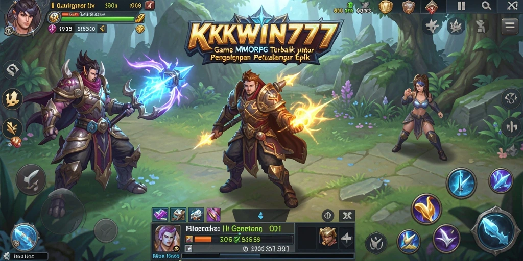 Screenshot gameplay KKWIN777 menampilkan aksi seru dalam dunia MMORPG.