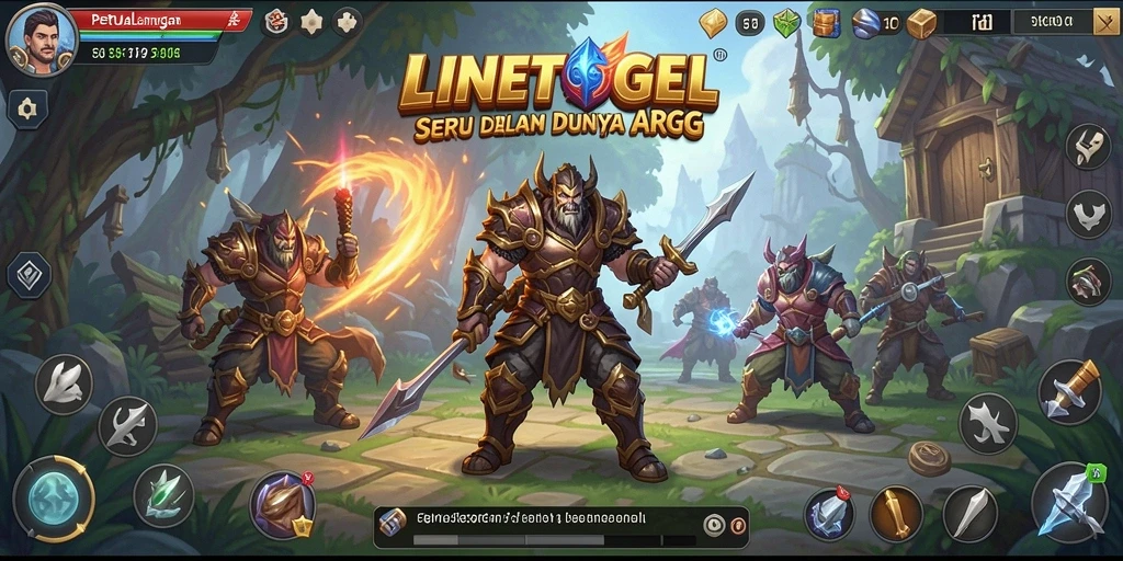 Screenshot gameplay seru di dunia ARPG LINETOGEL.