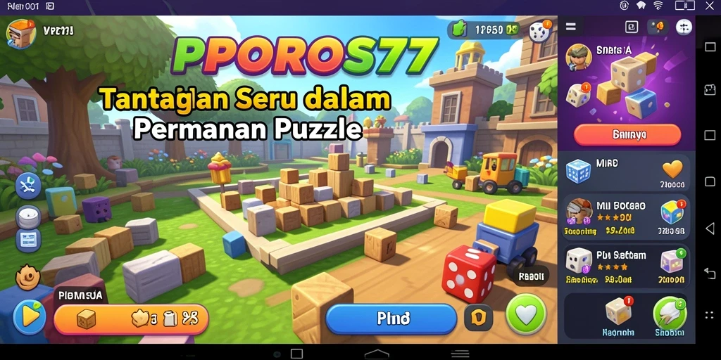 Screenshot POROS77 menampilkan pemain yang menyelesaikan teka-teki seru.