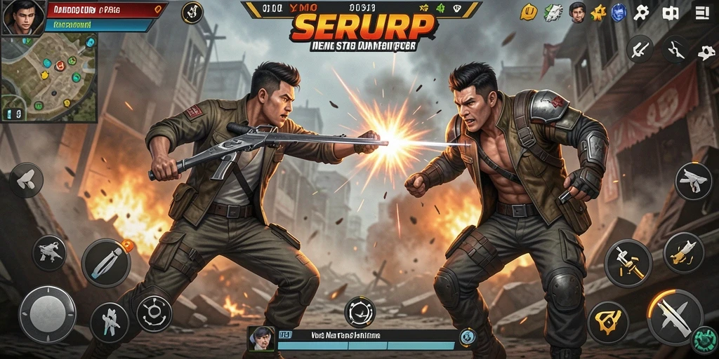 Tampilan gameplay SERURP menampilkan aksi menegangkan dengan grafis yang menawan.