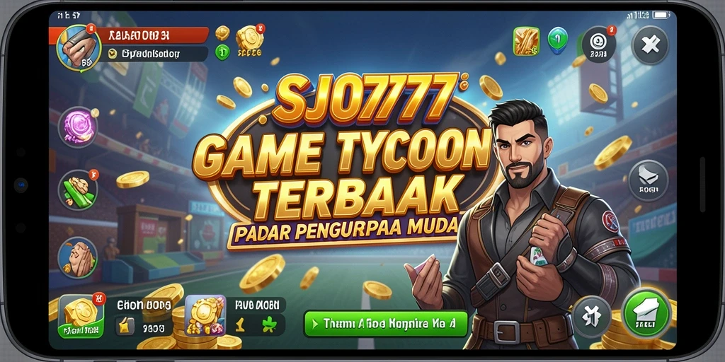 Tangkapan layar gameplay SJO777 menampilkan pengelolaan bisnis yang seru.