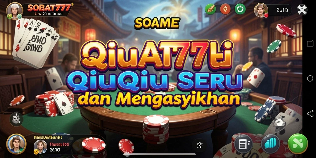 Tampilan gameplay seru dari SOBAT777 dalam permainan QiuQiu.