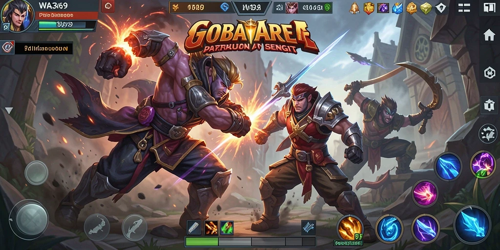Gameplay intens dan seru di arena MOBA WA369.