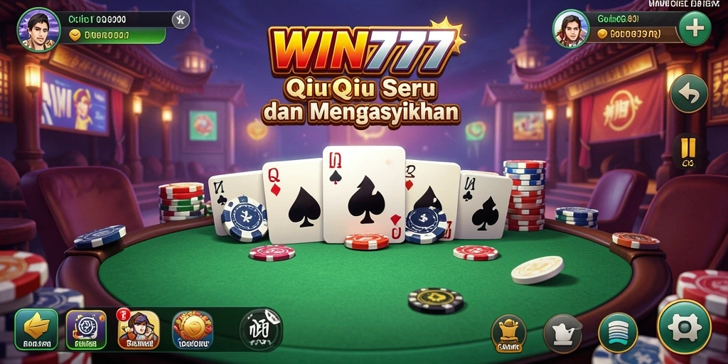 Tampilan gameplay QiuQiu yang seru dan kompetitif di WIN777.